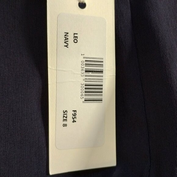 Avenue Montaigne Leo Crop Flare Pants Navy Size 8 NWT - Picture 7 of 10